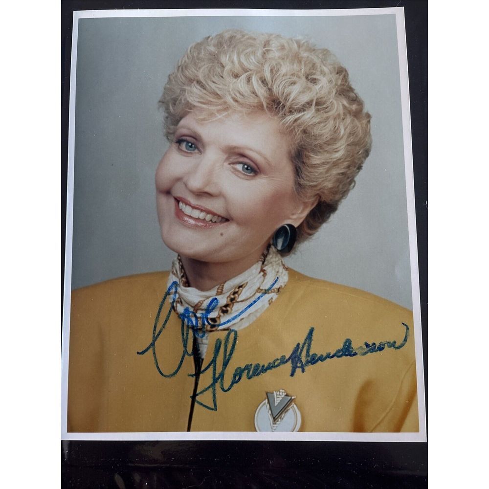 Florence Henderson Brady Bunch Original Hand Signed Photo 8"X10"‎